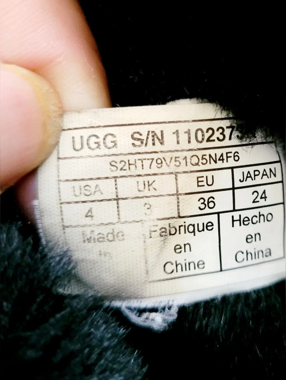 UGG Irina Star Charm Suede Shearling Ankle Boots - Pom Pom Black US 4